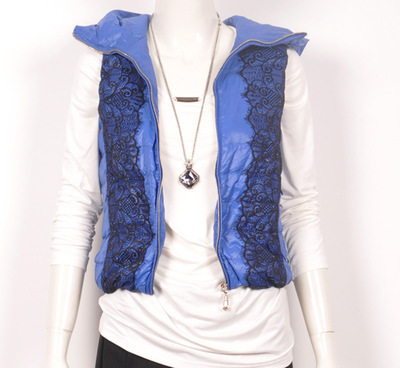 GB-1606歌蕾思正品羽絨服馬甲 短款修身時尚，麗水飛翔鳥制造